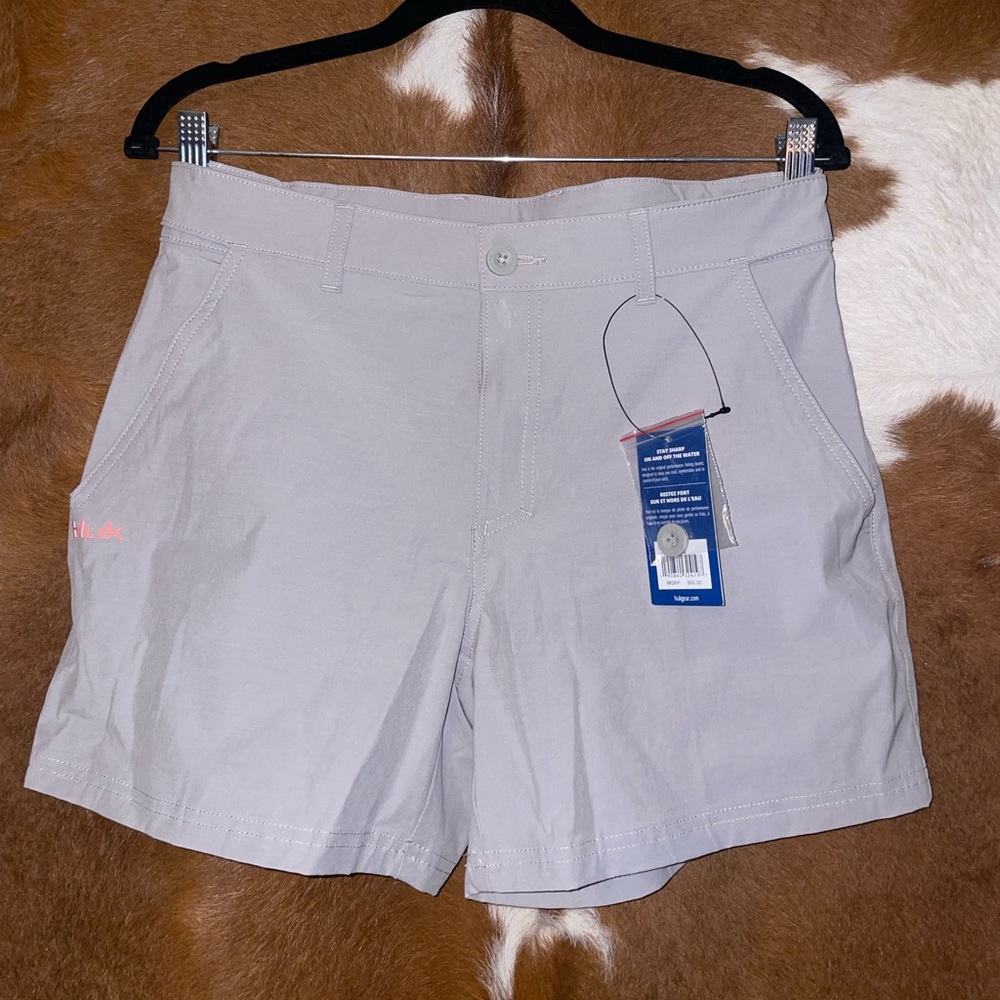 Grey Huk shorts for women size M